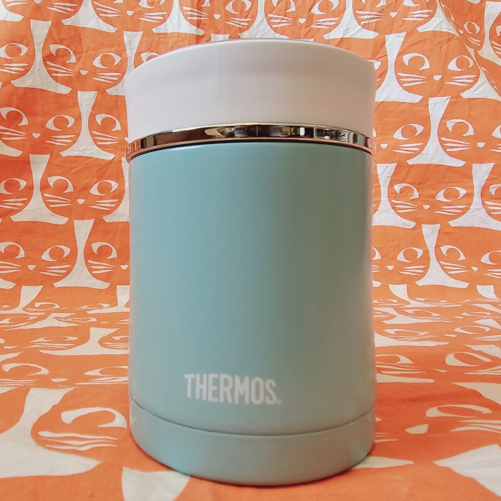 Thermos NS3408TQ4 Sipp Stainless Food Jar, 16 Ounce, Matte Turquoise like new!